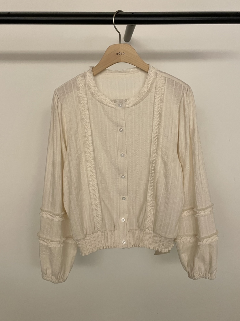 BOLD-A韓國直郵㊣女裝新款職業25秋冬熱賣真品休閑襯衫蕾絲衫RE BOLD襯衫/蕾絲衫圖色1