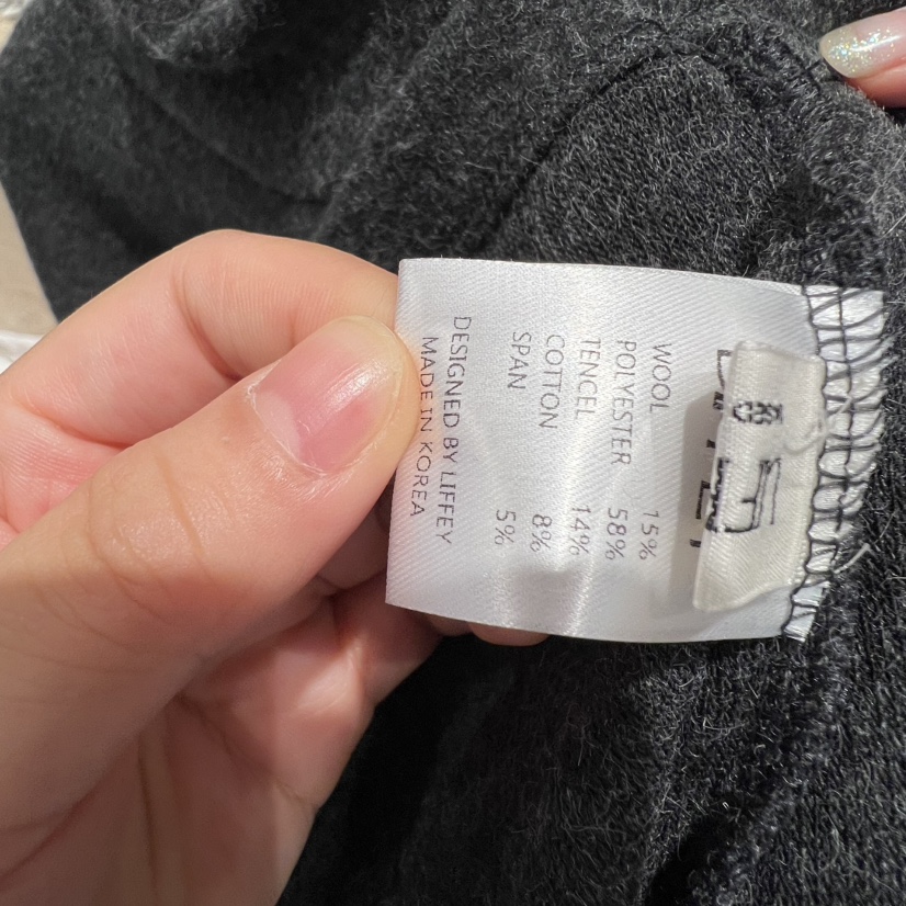 LIFFEY東大門㊣代購女士新品熱賣休閑真品25秋冬長袖T恤羊毛高領LIFFEY長袖T恤