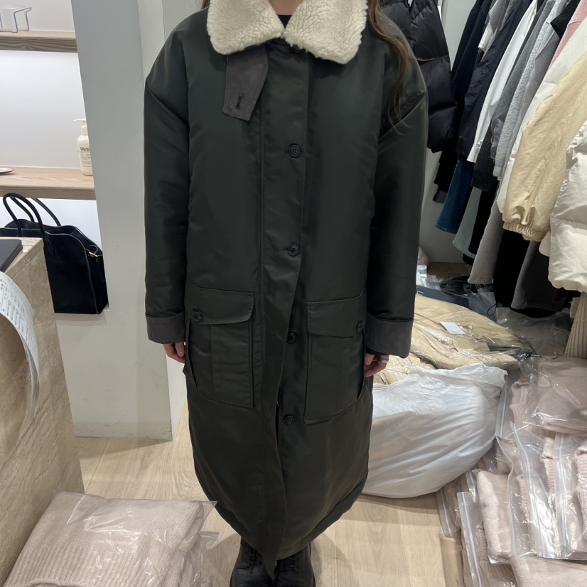 LIFFEY東大門㊣直郵女士新款職業人氣時尚休閑真品長款棉服LIFFEY長款棉服圖色2