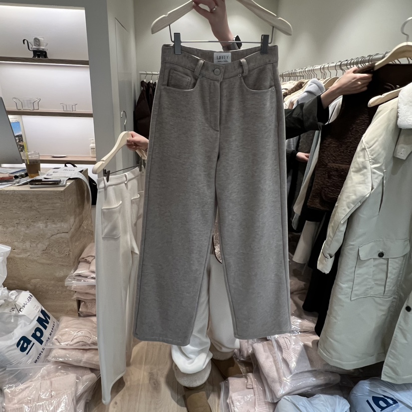 LIFFEY韓國代購㊣女士新品職業真品人氣25秋冬休閑褲燈芯絨保暖LIFFEY休閑褲圖色2