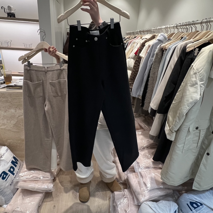 LIFFEY韓國代購㊣女士新品職業真品人氣25秋冬休閑褲燈芯絨保暖LIFFEY休閑褲圖色3