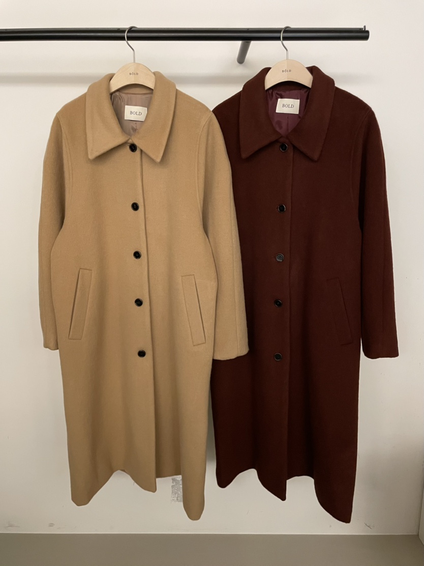 BOLD-A東大門㊣直郵女士新品推薦真品25秋冬中長款大衣羊毛RE BOLD中長款大衣