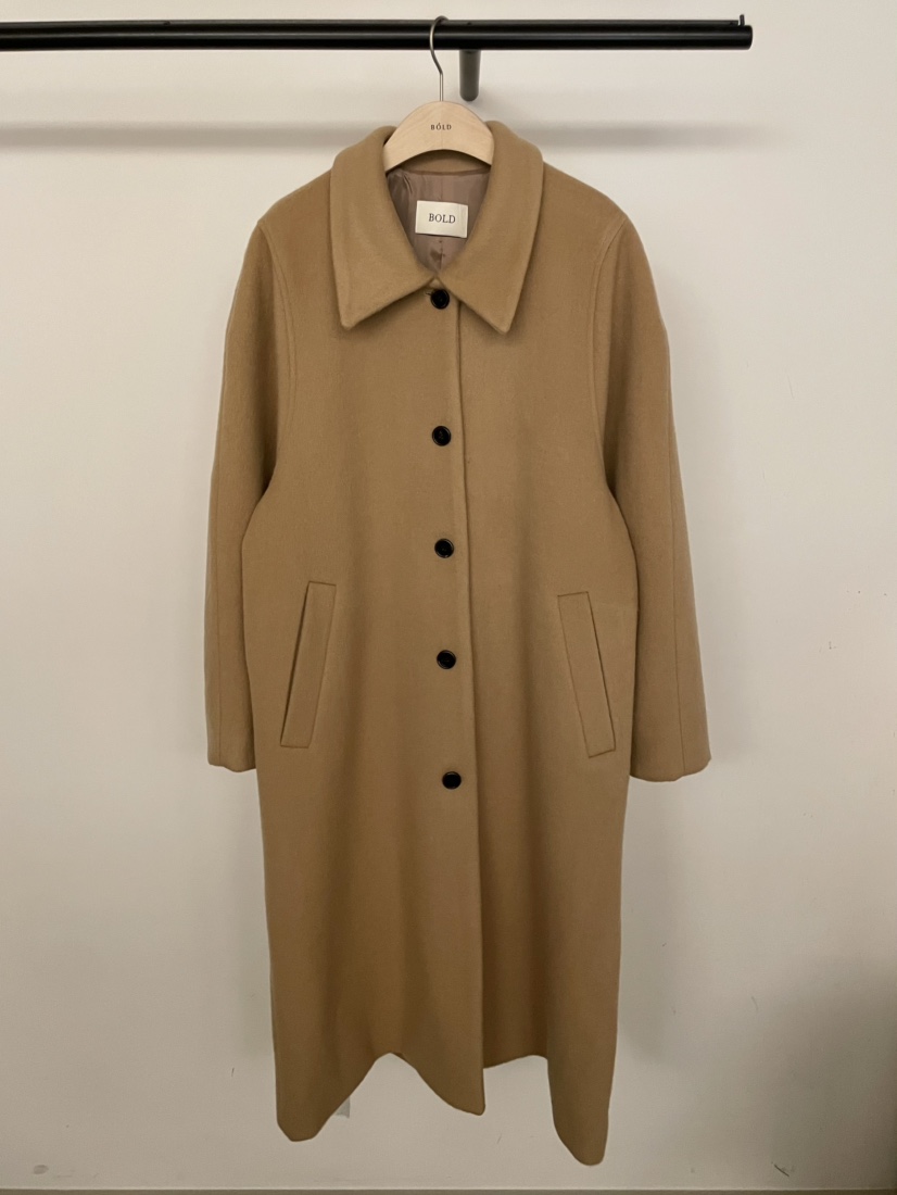 BOLD-A東大門㊣直郵女士新品推薦真品25秋冬中長款大衣羊毛RE BOLD中長款大衣圖色1