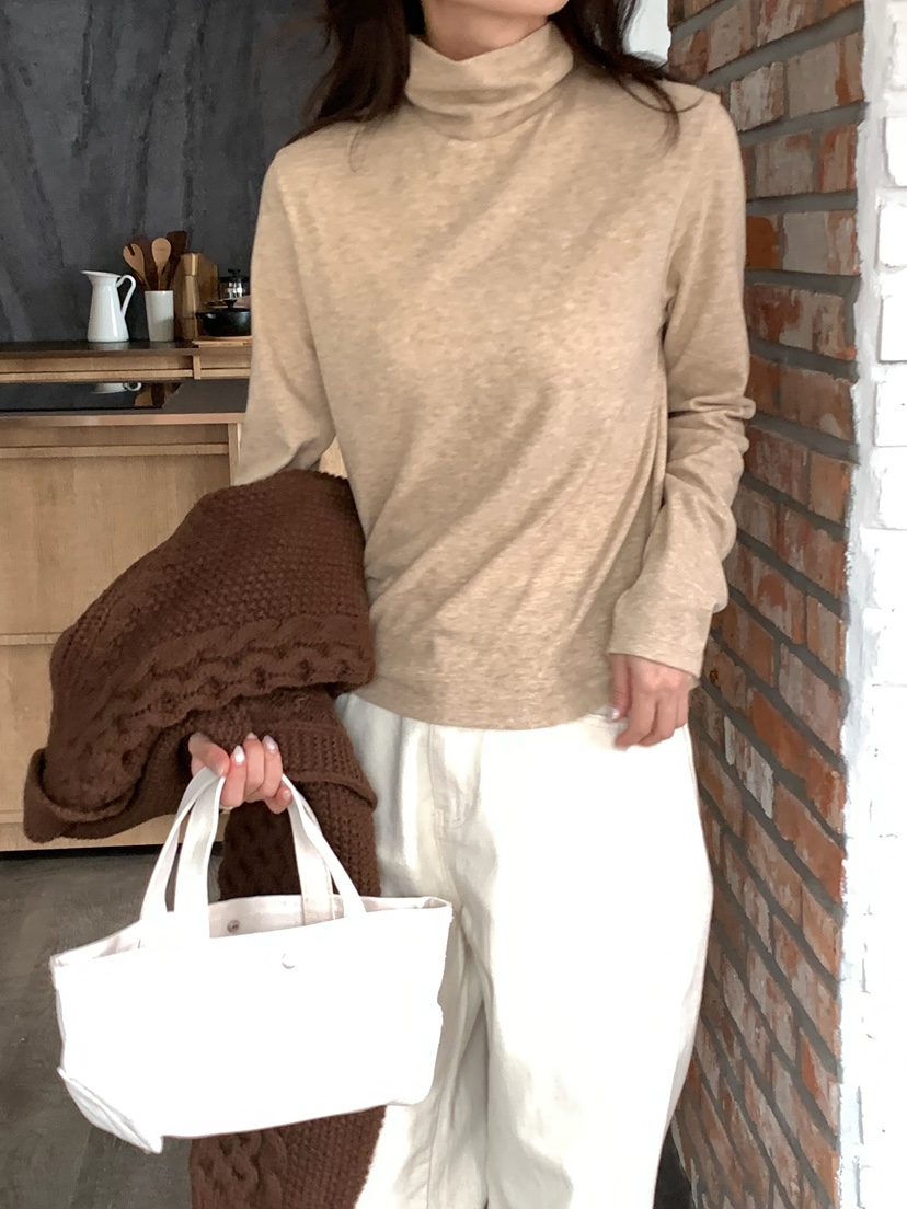 BLEECKER韓國直郵㊣女士新品熱賣休閑25秋冬職業時尚長袖T恤BLEECKER長袖T恤