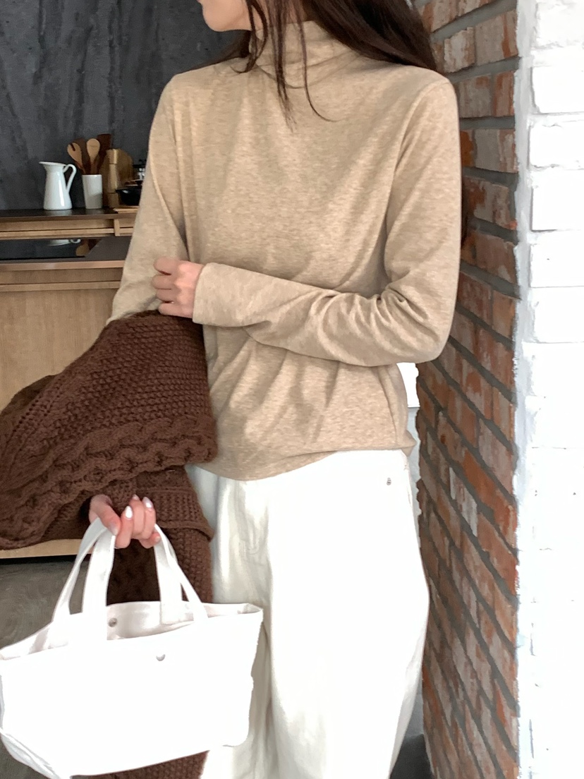 BLEECKER韓國直郵㊣女士新品熱賣休閑25秋冬職業時尚長袖T恤BLEECKER長袖T恤