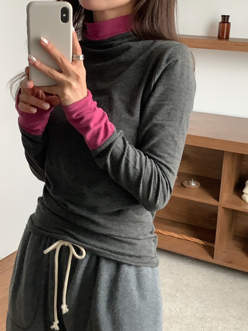 BLEECKER東大門㊣代購女裝新品推薦真品25秋冬休閑熱賣長袖T恤BLEECKER長袖T恤