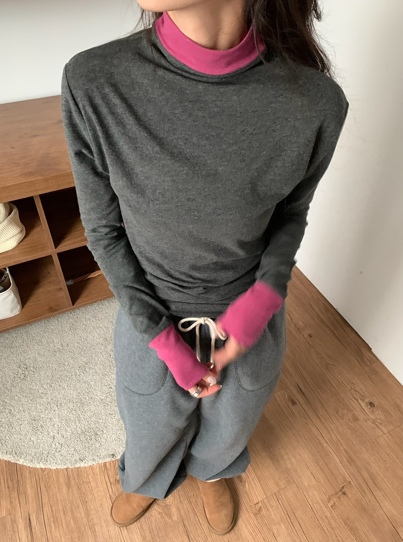 BLEECKER東大門㊣代購女裝新品推薦真品25秋冬休閑熱賣長袖T恤BLEECKER長袖T恤