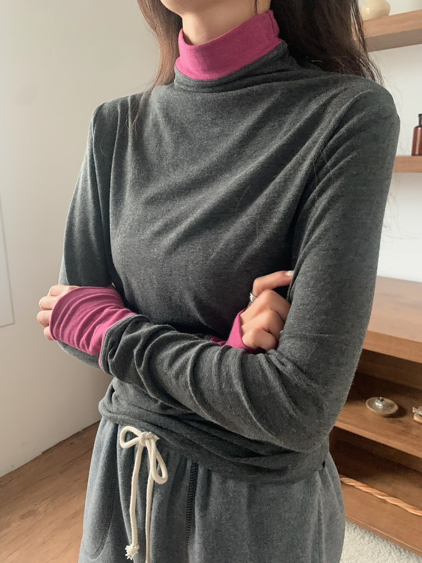 BLEECKER東大門㊣代購女裝新品推薦真品25秋冬休閑熱賣長袖T恤BLEECKER長袖T恤