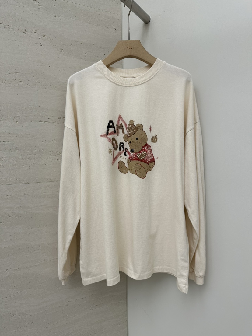 CELLI東大門㊣直郵女士新款人氣25秋冬熱賣職業推薦休閑T恤CELLIT恤圖色1