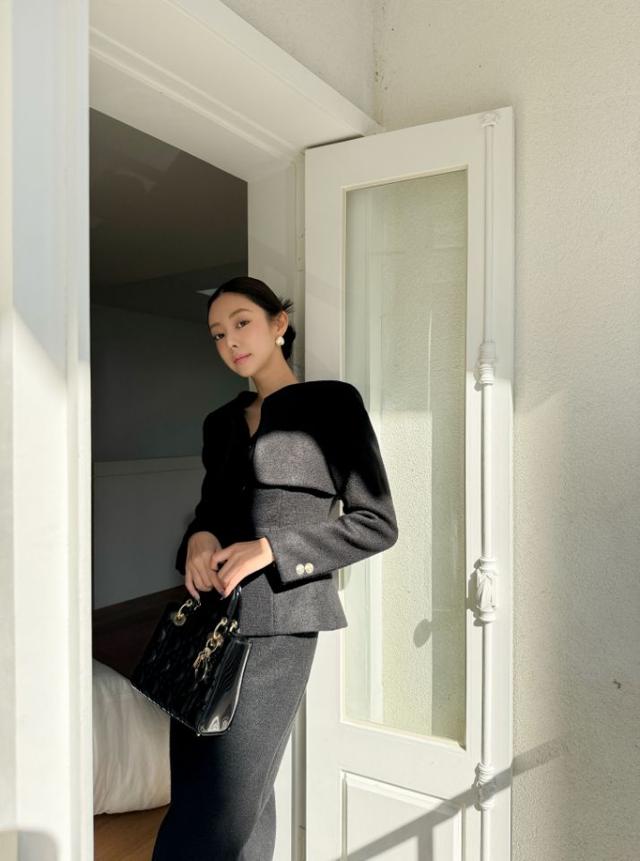 CATS東大門㊣實拍女士新款25秋冬人氣休閑推薦套裝羊毛套裝CAT.S套裝