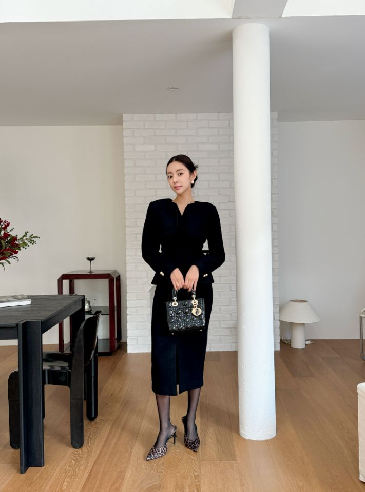 CATS東大門㊣實拍女士新款25秋冬人氣休閑推薦套裝羊毛套裝CAT.S套裝