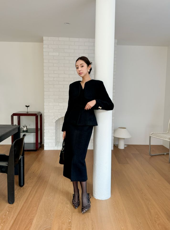 CATS東大門㊣實拍女士新款25秋冬人氣休閑推薦套裝羊毛套裝CAT.S套裝