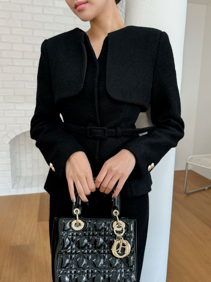 CATS東大門㊣實拍女士新款25秋冬人氣休閑推薦套裝羊毛套裝CAT.S套裝