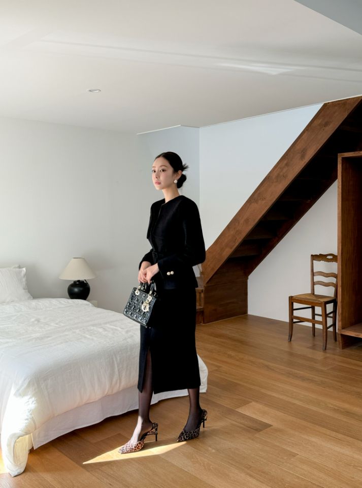 CATS東大門㊣實拍女士新款25秋冬人氣休閑推薦套裝羊毛套裝CAT.S套裝