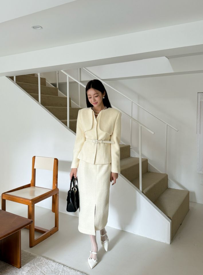 CATS東大門㊣實拍女士新款25秋冬人氣休閑推薦套裝羊毛套裝CAT.S套裝