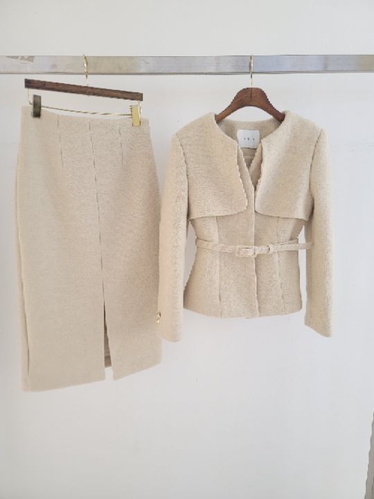 CATS東大門㊣實拍女士新款25秋冬人氣休閑推薦套裝羊毛套裝CAT.S套裝圖色2