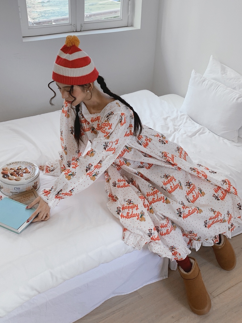 OURWAVE/OUR ROOM東大門㊣直郵女裝新款人氣25秋冬職業睡衣Our Wave/Our Room睡衣