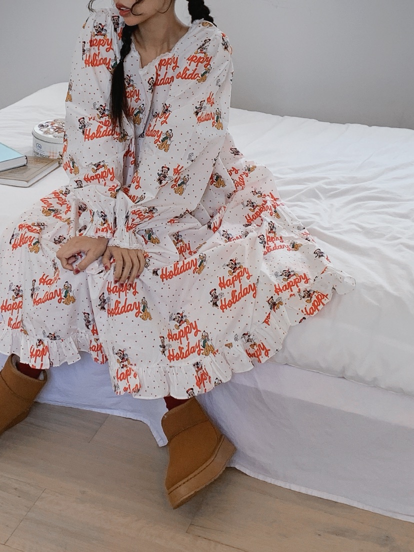 OURWAVE/OUR ROOM東大門㊣直郵女裝新款人氣25秋冬職業睡衣Our Wave/Our Room睡衣