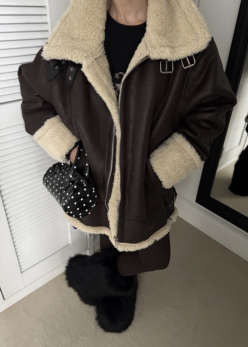 OURWAVE/OUR ROOM東大門㊣實拍女裝新品熱賣中長款大衣高領Our Wave/Our Room中長款大衣