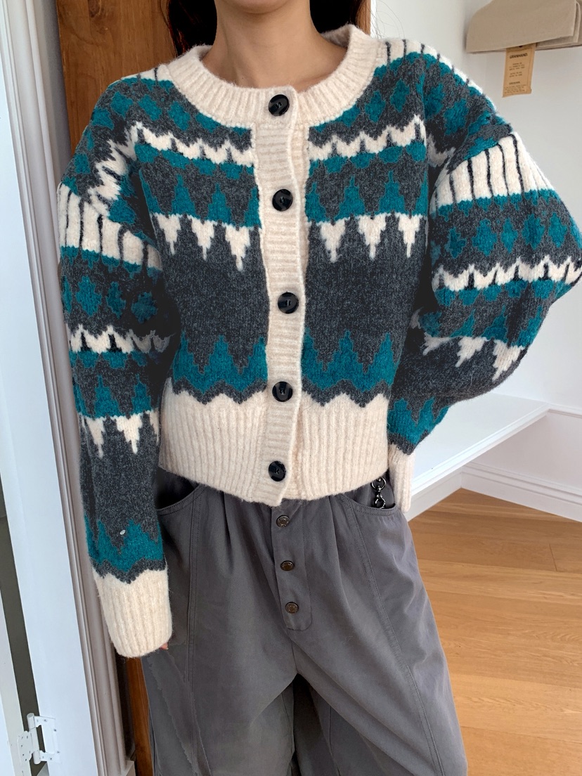 OURWAVE/OUR ROOM東大門㊣代購女裝新款休閑針織衫羊毛開衫Our Wave/Our Room針織衫