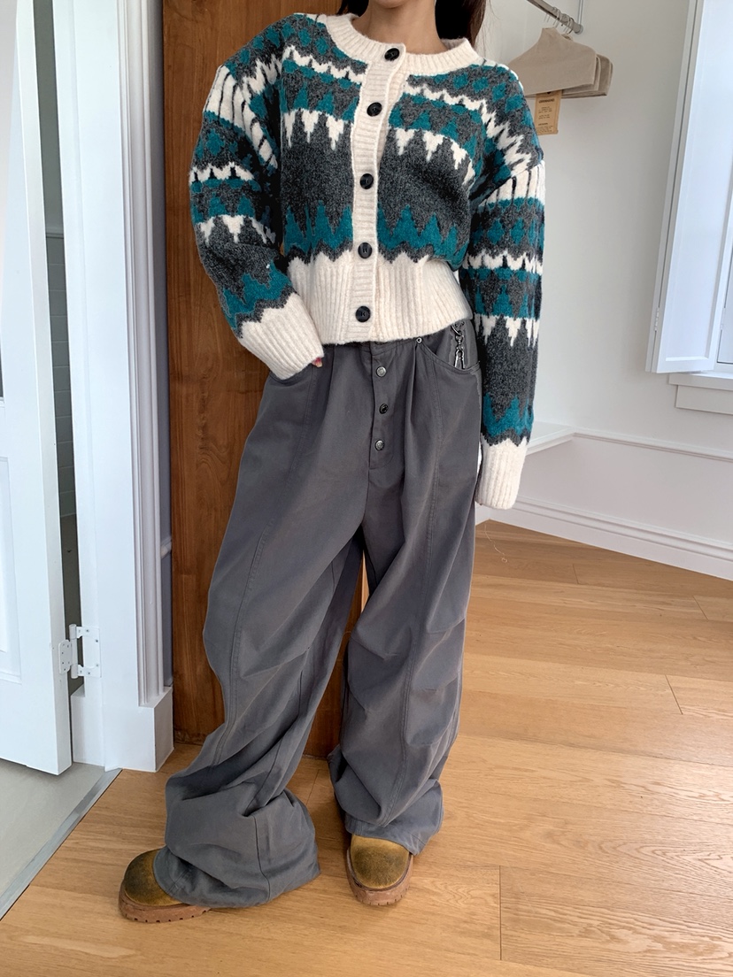 OURWAVE/OUR ROOM東大門㊣代購女裝新款休閑針織衫羊毛開衫Our Wave/Our Room針織衫