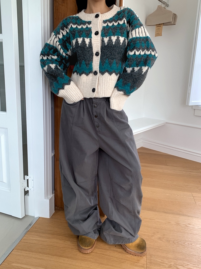 OURWAVE/OUR ROOM東大門㊣代購女裝新款休閑針織衫羊毛開衫Our Wave/Our Room針織衫