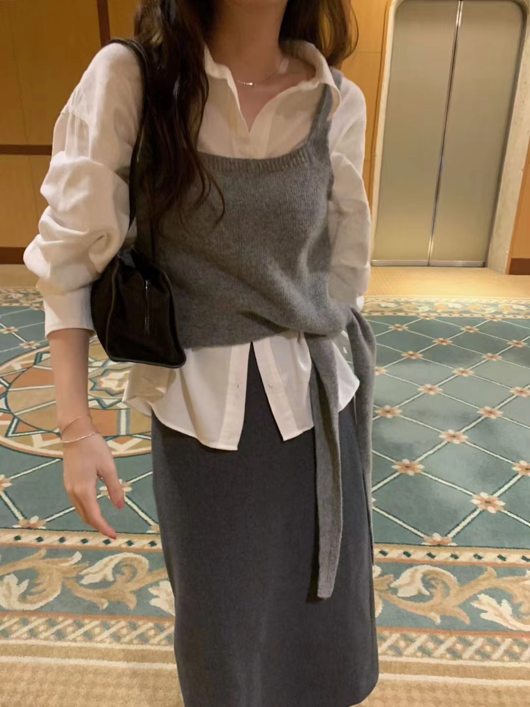 PYT-ot東大門㊣實拍女裝新品真品25秋冬人氣吊帶背心不含內搭pretty young thing吊帶/背心圖色2