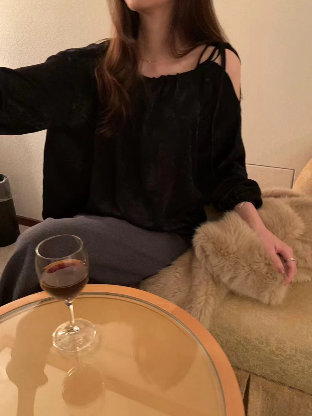 PYT-ot韓國代購㊣女士新款休閑推薦真品25秋冬職業襯衫蕾絲衫pretty young thing襯衫/蕾絲衫圖色3