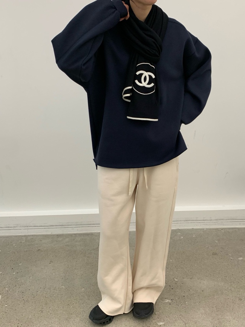 COBALT BLUE東大門㊣實拍女士新品職業休閑人氣衛衣不含圍巾COBALT BLUE衛衣