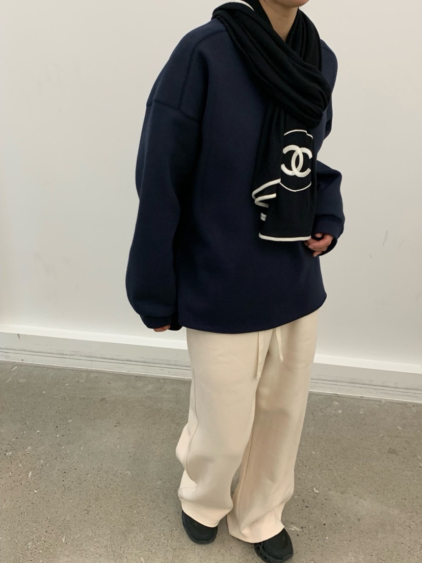 COBALT BLUE東大門㊣實拍女士新品職業休閑人氣衛衣不含圍巾COBALT BLUE衛衣