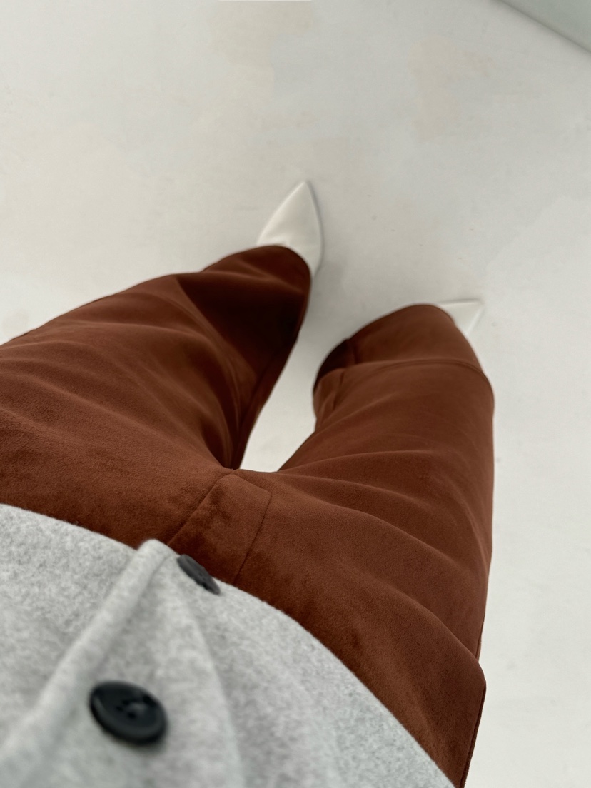 HEIZE東大門㊣實拍女裝新款25秋冬時尚人氣熱賣職業休閑褲拉絨HEIZE休閑褲