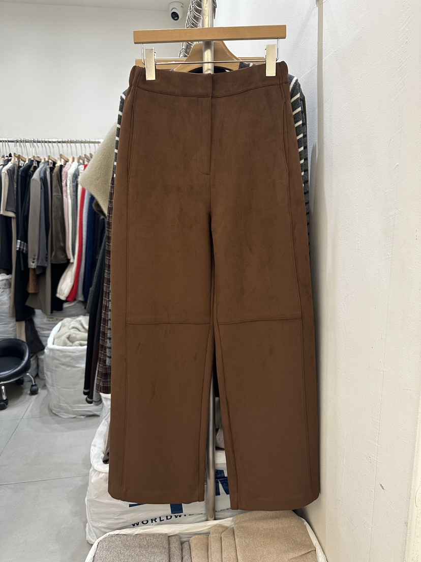 HEIZE東大門㊣實拍女裝新款25秋冬時尚人氣熱賣職業休閑褲拉絨HEIZE休閑褲圖色1