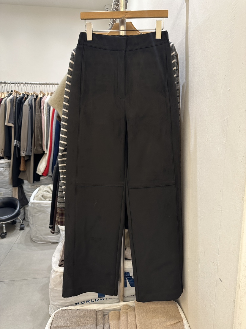 HEIZE東大門㊣實拍女裝新款25秋冬時尚人氣熱賣職業休閑褲拉絨HEIZE休閑褲圖色2