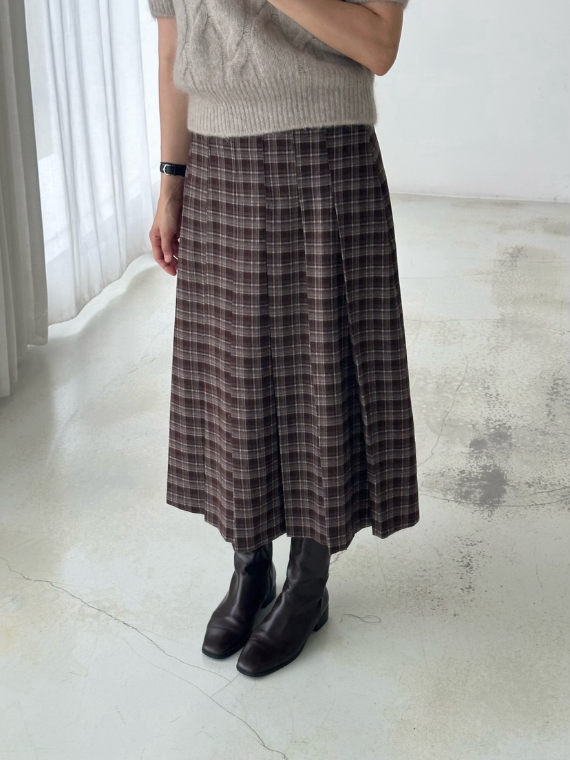 HEIZE韓國代購㊣女士新款熱賣休閑時尚職業半身裙中短裙格子HEIZE半身裙/中短裙