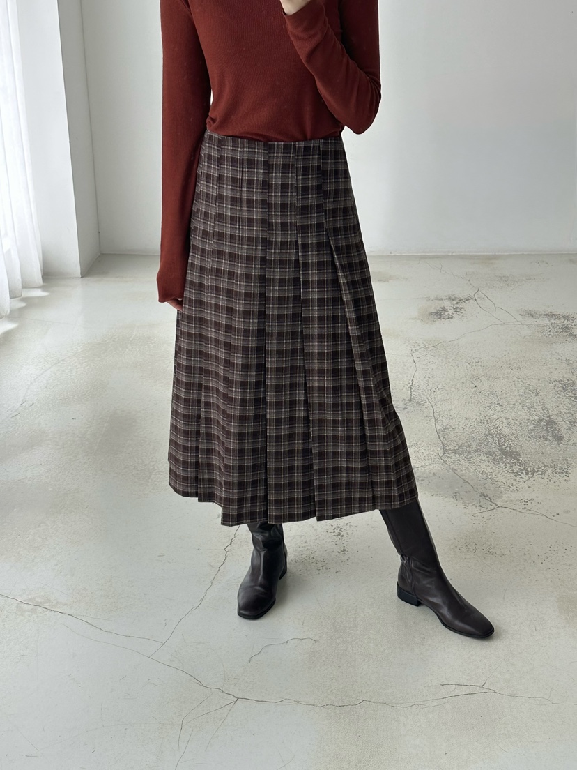 HEIZE韓國代購㊣女士新款熱賣休閑時尚職業半身裙中短裙格子HEIZE半身裙/中短裙