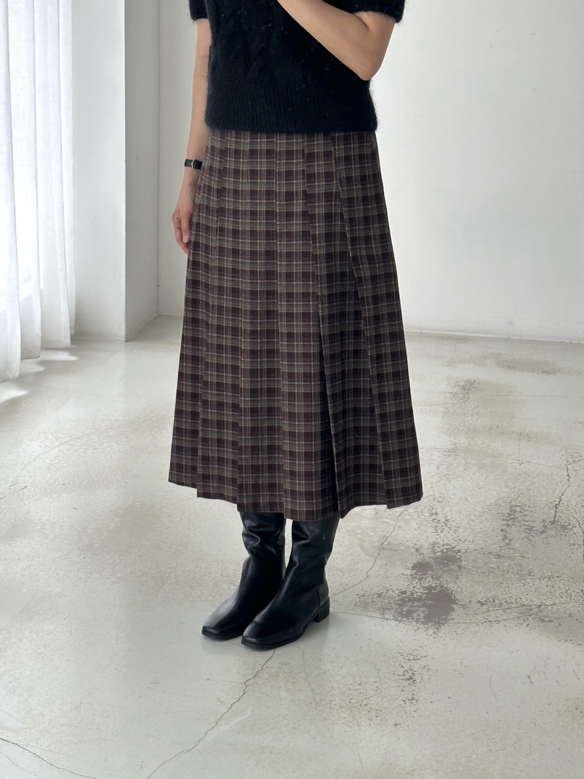 HEIZE韓國代購㊣女士新款熱賣休閑時尚職業半身裙中短裙格子HEIZE半身裙/中短裙