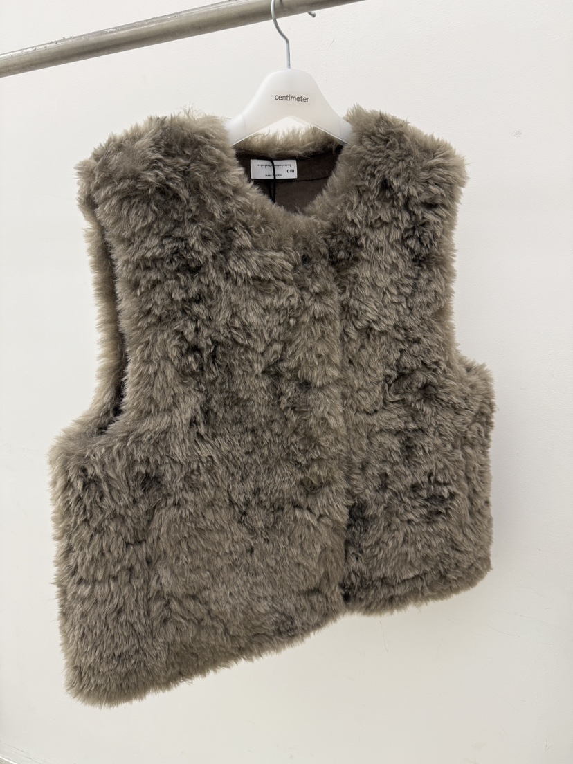 CM東大門㊣直郵女士新品人氣25秋冬時尚推薦職業休閑馬甲皮草CM_centimeter馬甲圖色3