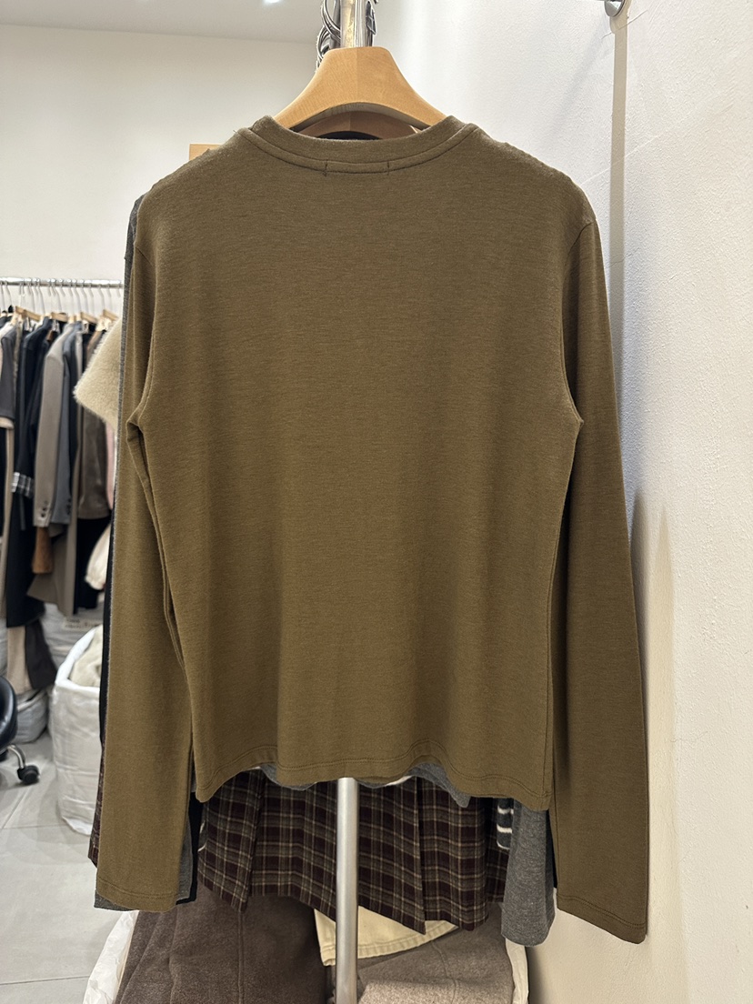 HEIZE韓國代購㊣女裝新款時尚人氣休閑25秋冬職業熱賣長袖T恤HEIZE長袖T恤