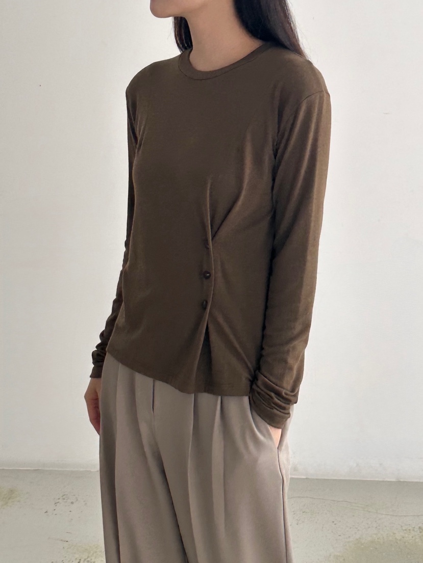 HEIZE韓國代購㊣女裝新款時尚人氣休閑25秋冬職業熱賣長袖T恤HEIZE長袖T恤