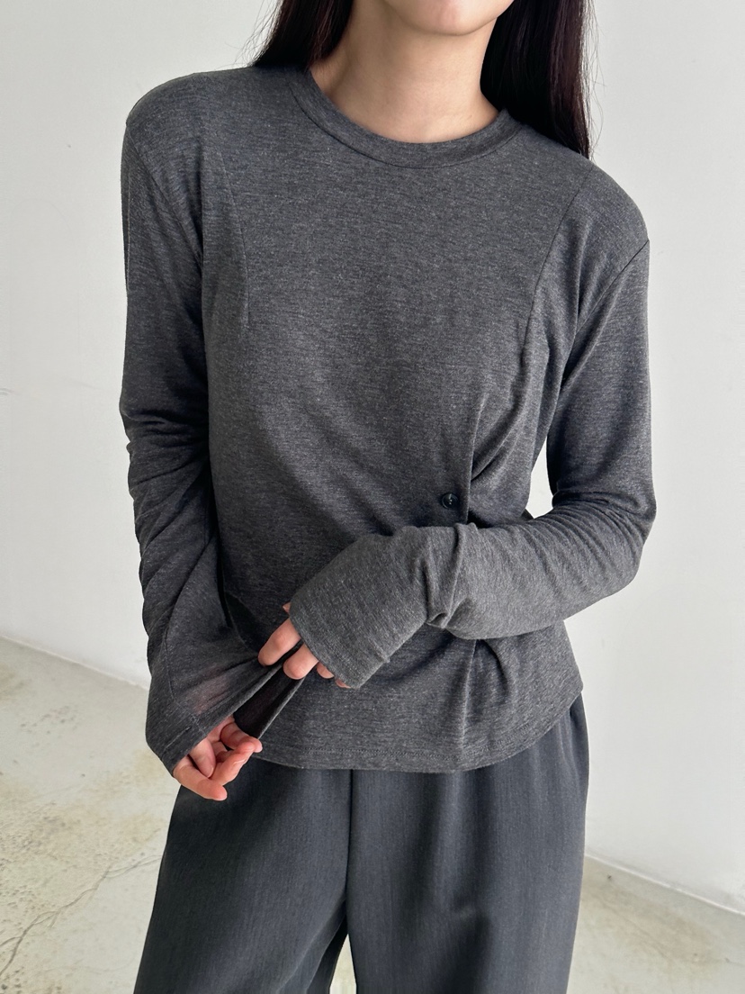 HEIZE韓國代購㊣女裝新款時尚人氣休閑25秋冬職業熱賣長袖T恤HEIZE長袖T恤