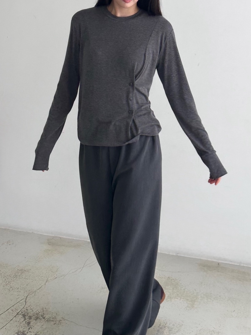 HEIZE韓國代購㊣女裝新款時尚人氣休閑25秋冬職業熱賣長袖T恤HEIZE長袖T恤