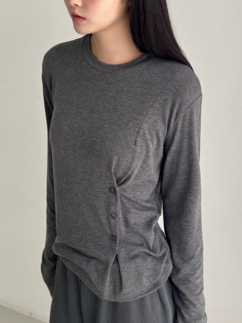 HEIZE韓國代購㊣女裝新款時尚人氣休閑25秋冬職業熱賣長袖T恤HEIZE長袖T恤