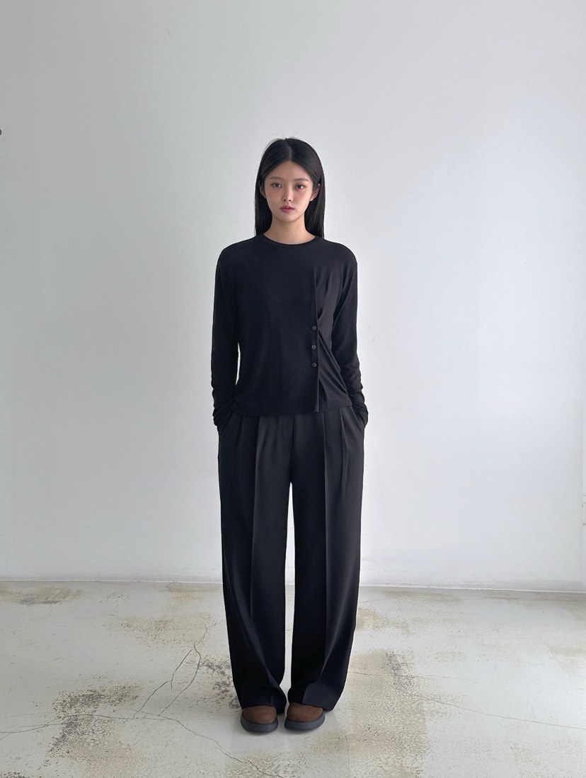 HEIZE韓國代購㊣女裝新款時尚人氣休閑25秋冬職業熱賣長袖T恤HEIZE長袖T恤