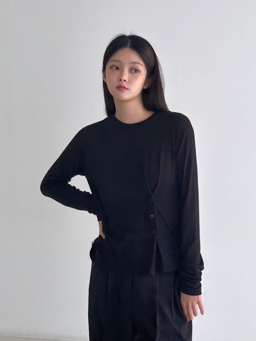 HEIZE韓國代購㊣女裝新款時尚人氣休閑25秋冬職業熱賣長袖T恤HEIZE長袖T恤