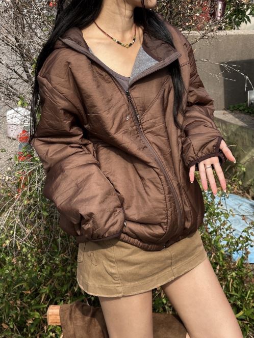 KALEIDOSCOPE東大門㊣直郵女裝新品人氣短款棉服連帽衫保暖KALEIDOSCOPE短款棉服圖色2