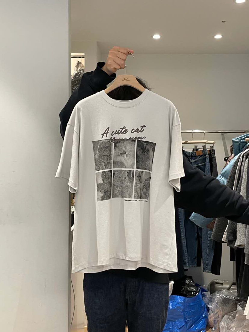 TAF韓國直郵㊣女裝新品職業休閑人氣推薦時尚熱賣25秋冬T恤TAFT恤圖色2