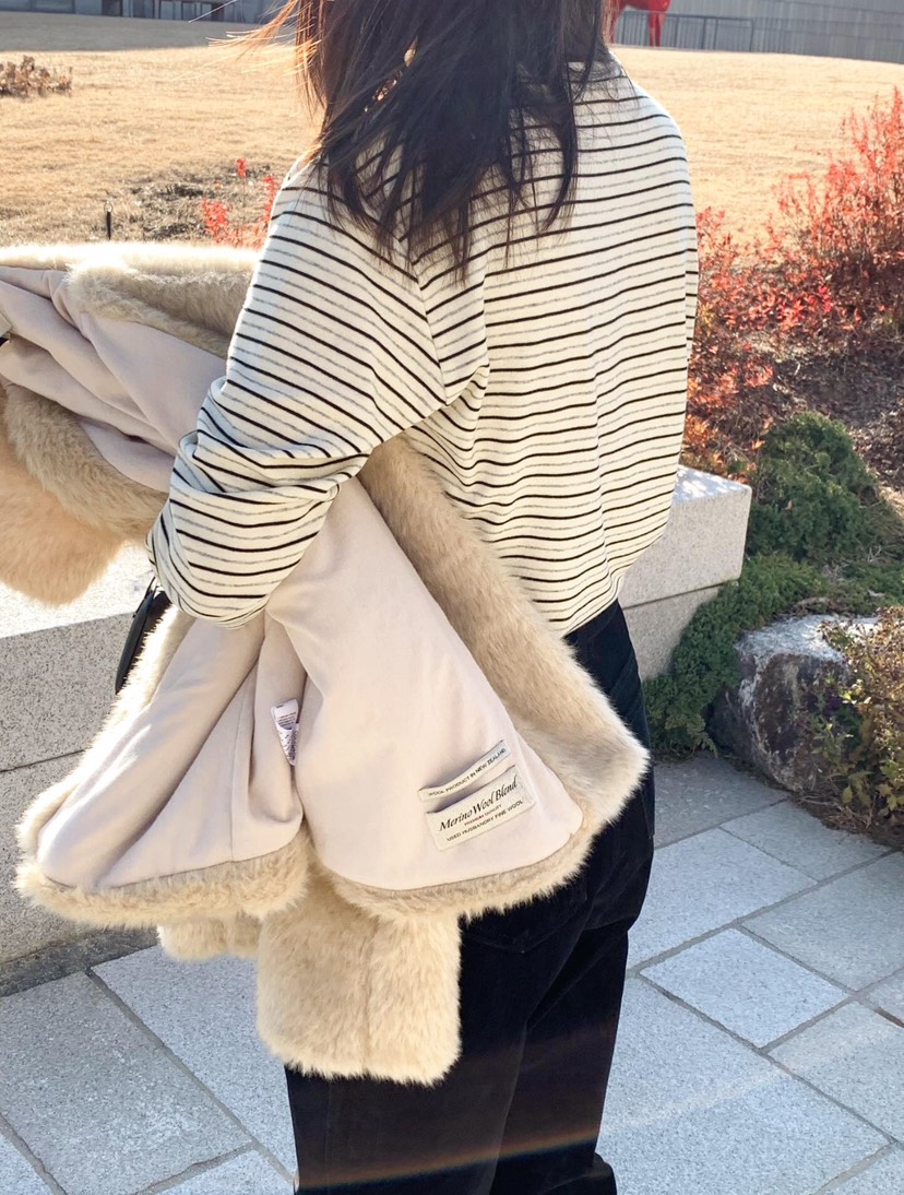 COURGETTE韓國代購㊣女士新品25秋冬休閑人氣職業推薦長袖T恤COURGETTE長袖T恤