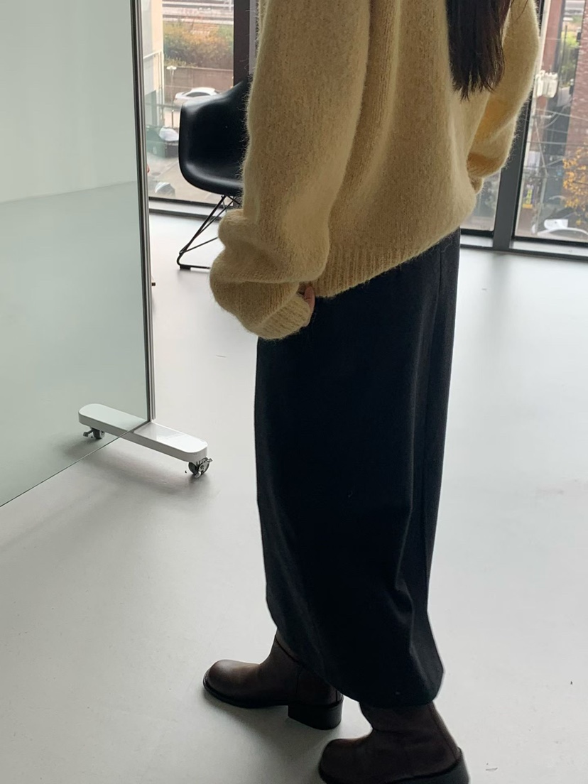 TAF韓國代購㊣女裝新品人氣休閑時尚熱賣職業25秋冬推薦長裙TAF長裙