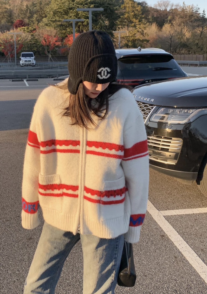 COURGETTE東大門㊣直郵女士新款推薦休閑時尚人氣職業針織衫COURGETTE針織衫圖色1