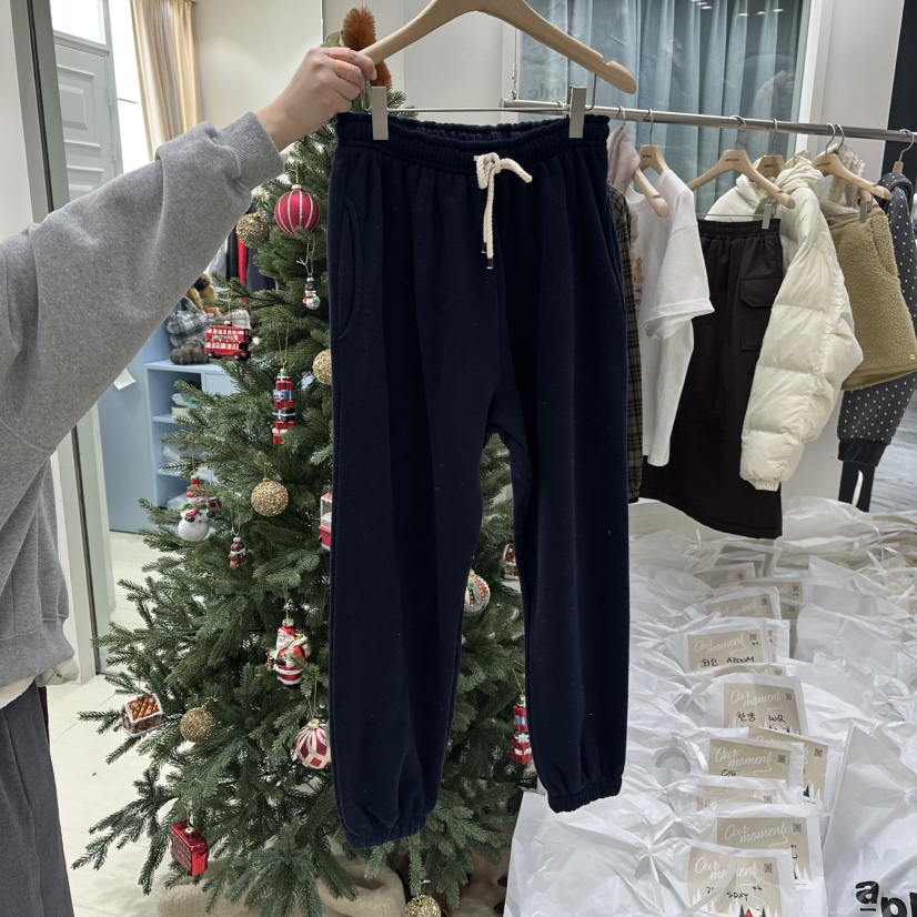 OURMOMENT韓國直郵㊣女裝新款25秋冬職業熱賣人氣休閑褲加絨OURMOMENT休閑褲圖色4